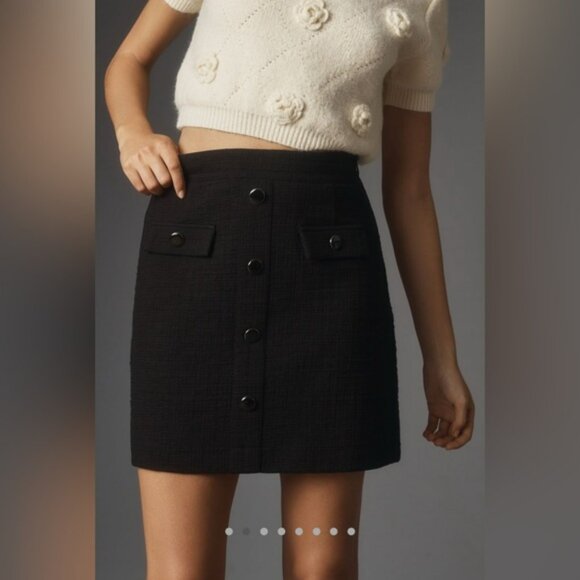NWT Maeve x Anthropologie Tweed Mini Skirt - Picture 2 of 6